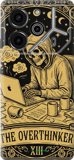 Силиконовый чехол The Overthinker для Tecno Pova 6 Pro - 6774u-3689 изображение 