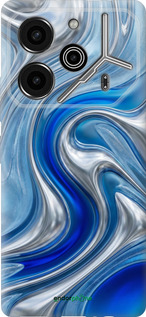 Силиконовый чехол Liquid Chrome для Tecno Pova 6 Pro - 6781u-3689 изображение 