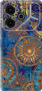 Силиконовый чехол Золотой узор для Tecno Pova 6 Pro - 678u-3689 изображение 