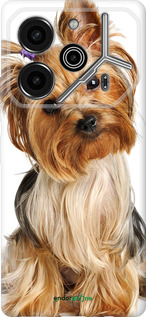 Силиконовый чехол Йоркширский терьер с хвостиком для Tecno Pova 6 Pro - 930u-3689 изображение 