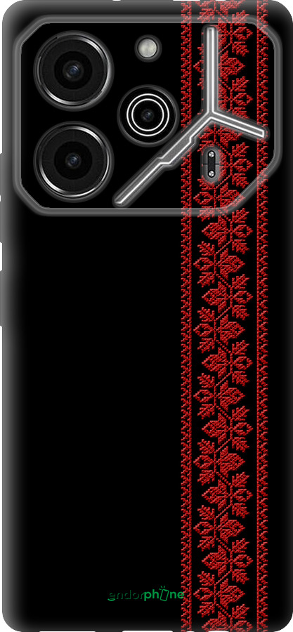 Силиконовый чехол Вышиванка 53 для Tecno Pova 6 Pro - 2041u-3689 изображение 