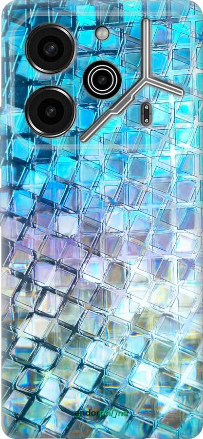 Силиконовый чехол Переливающаяся чешуя для Tecno Pova 6 Pro - 227u-3689 изображение 