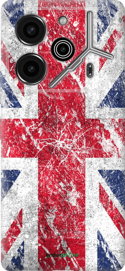 Силиконовый чехол Флаг Великобритании 1 для Tecno Pova 6 Pro - 386u-3689 изображение 