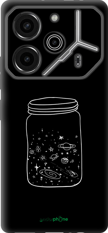 Силиконовый чехол Космос в банке для Tecno Pova 6 Pro - 4297u-3689 изображение 
