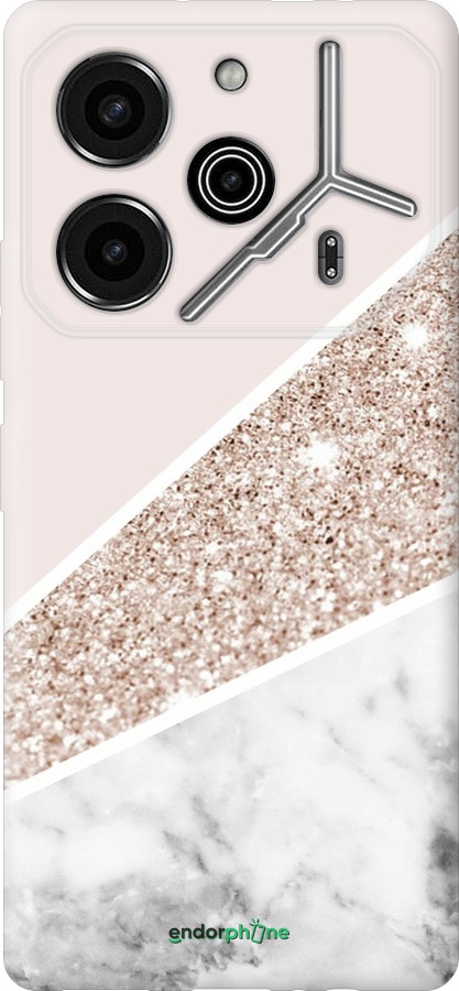 Силіконовий чехол Пастельний мармур для Tecno Pova 6 Pro - 4342u-3689 изображение 