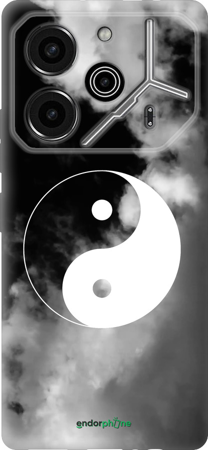 Силиконовый чехол Инь и Янь для Tecno Pova 6 Pro - 4389u-3689 изображение 