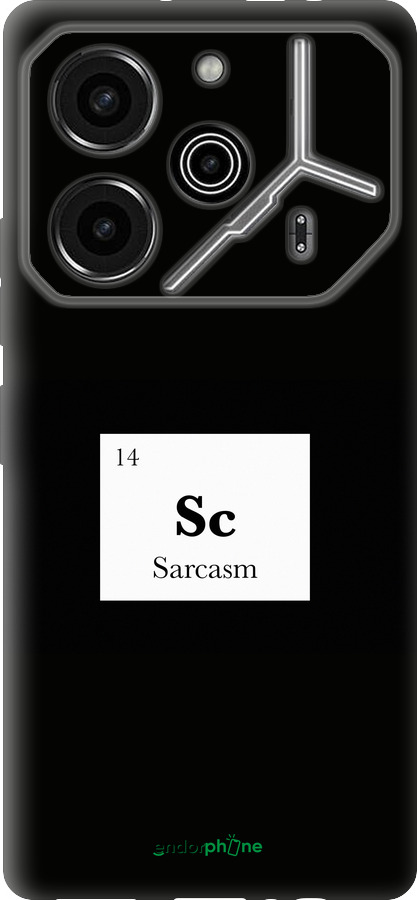 Силиконовый чехол Сарказм для Tecno Pova 6 Pro - 4501u-3689 изображение 