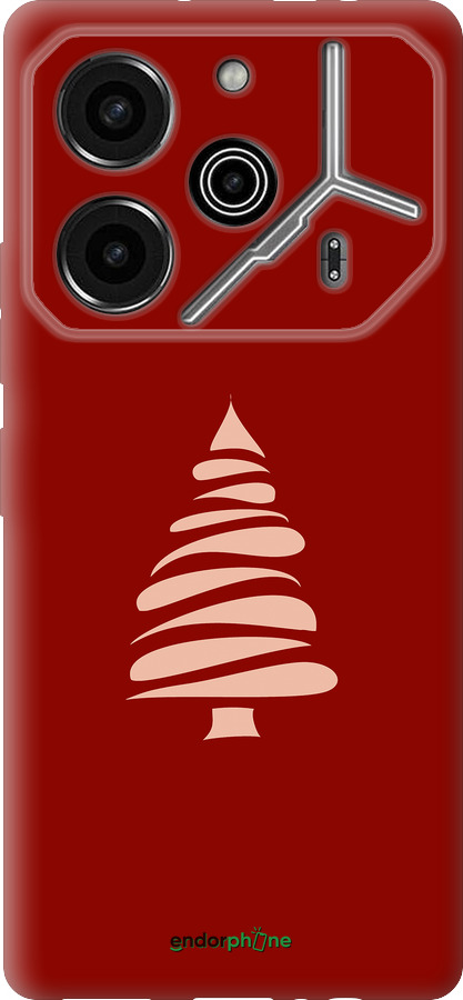 Силиконовый чехол Новогодний 15 для Tecno Pova 6 Pro - 4628u-3689 изображение 