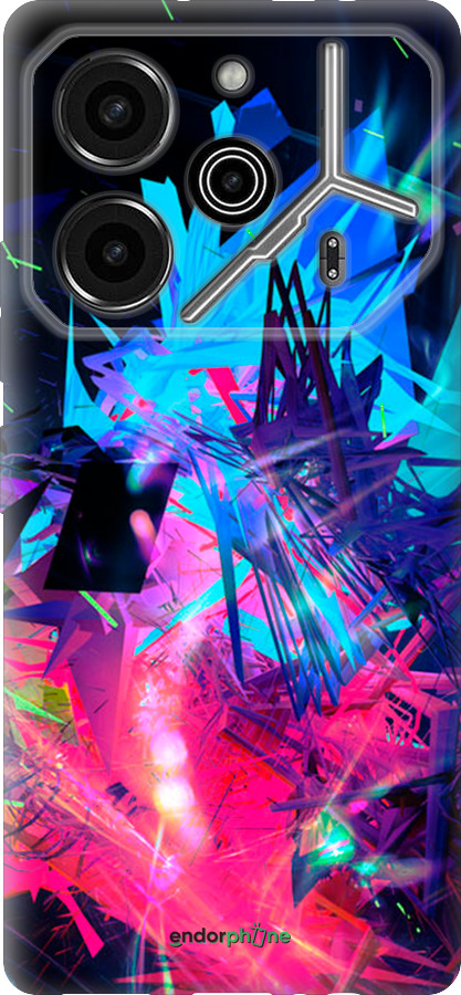 Силиконовый чехол Абстрактный чехол для Tecno Pova 6 Pro - 4681u-3689 изображение 