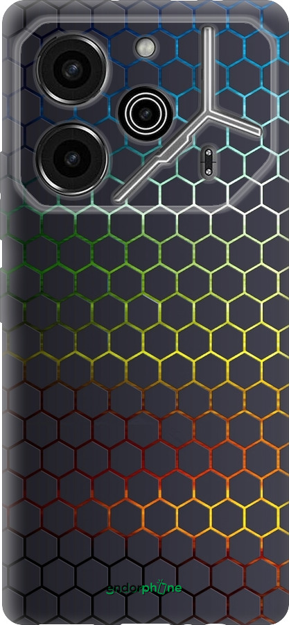 Силіконовий чехол Соти, які переливаються  для Tecno Pova 6 Pro - 498u-3689 изображение 