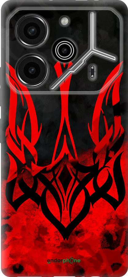 Силіконовий чехол Герб України  для Tecno Pova 6 Pro - 5312u-3689 изображение 