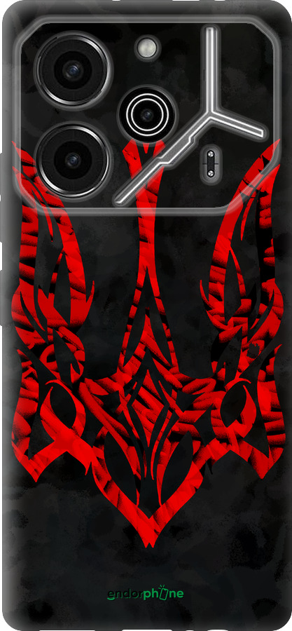 Силиконовый чехол Герб Украины v4 для Tecno Pova 6 Pro - 5319u-3689 изображение 