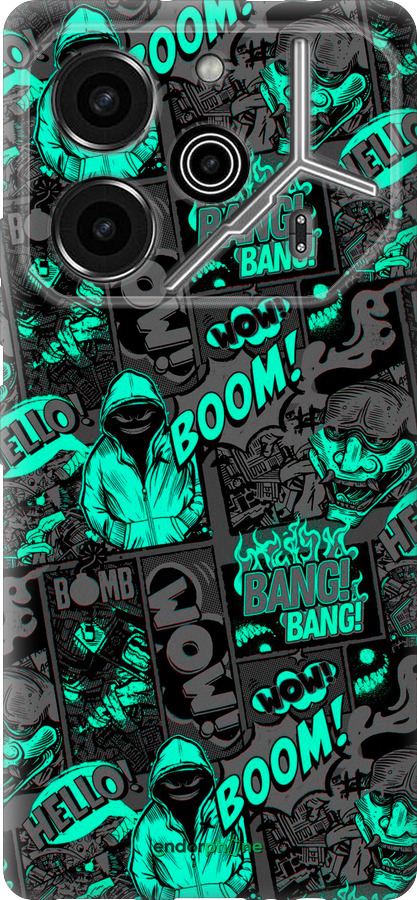 Силіконовий чехол № 5331 для Tecno Pova 6 Pro - 5331u-3689 изображение 