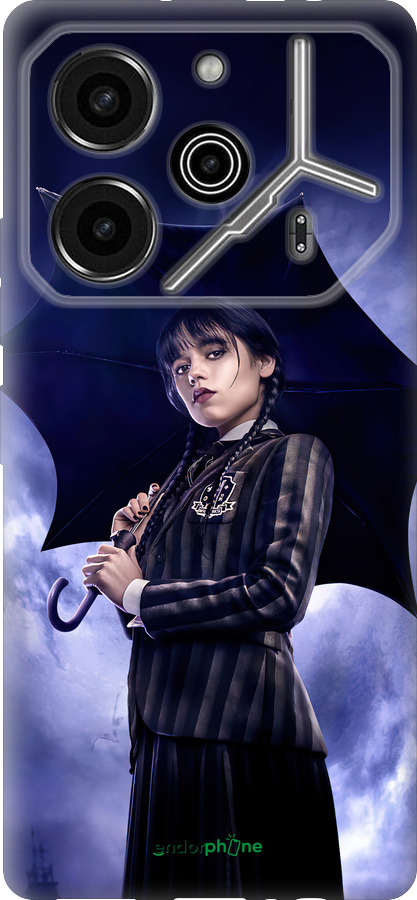 Силіконовий чехол Wednesday v2 для Tecno Pova 6 Pro - 5516u-3689 изображение 