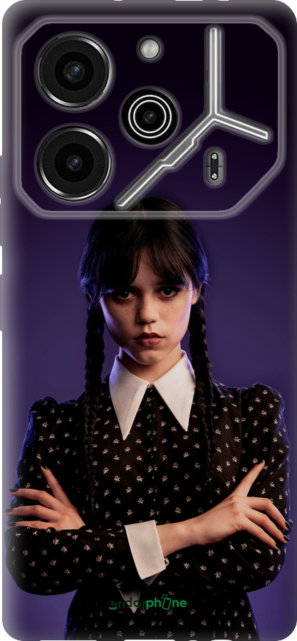 Силиконовый чехол Wednesday v3 для Tecno Pova 6 Pro - 5517u-3689 изображение 