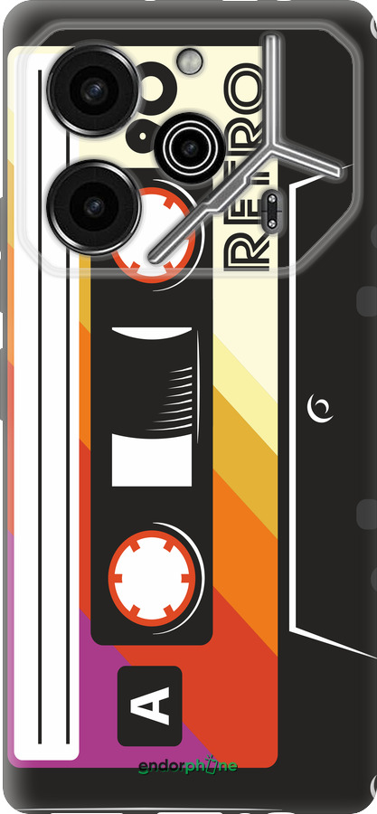 Силиконовый чехол Кассета с90 v4 для Tecno Pova 6 Pro - 5532u-3689 изображение 