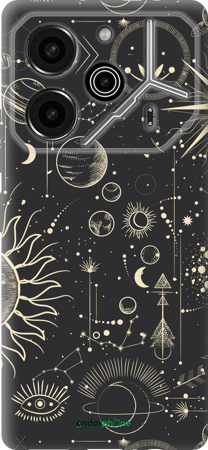 Силиконовый чехол Фаза луны для Tecno Pova 6 Pro - 5605u-3689 изображение 