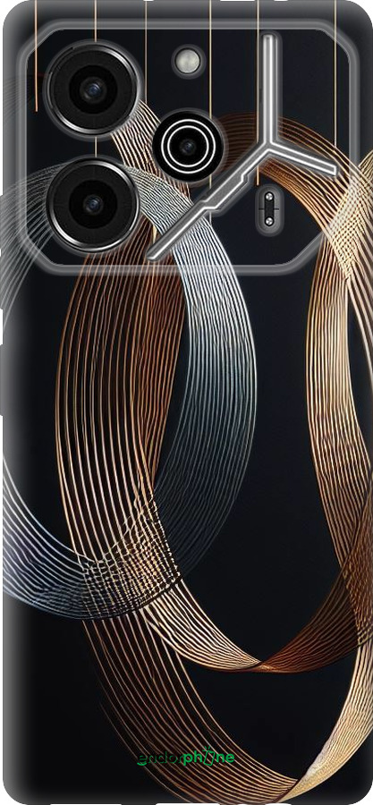 Силиконовый чехол Симфония для Tecno Pova 6 Pro - 5835u-3689 изображение 