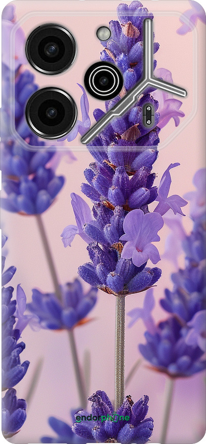 Силиконовый чехол Лаванда для Tecno Pova 6 Pro - 6037u-3689 изображение 