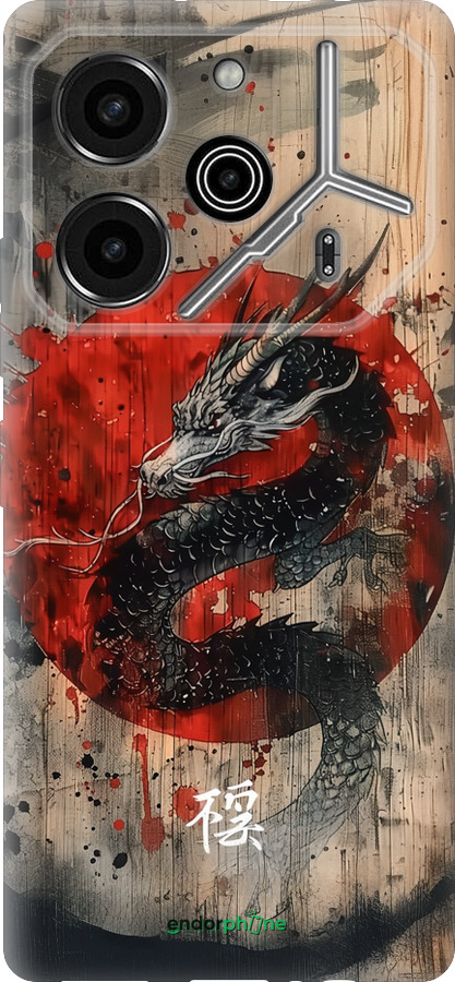 Силиконовый чехол Восточный дух для Tecno Pova 6 Pro - 6100u-3689 изображение 