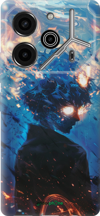 Силиконовый чехол Сатору Годжо для Tecno Pova 6 Pro - 6129u-3689 изображение 