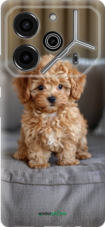 Силиконовый чехол Mini-maltipoo для Tecno Pova 6 Pro - 6158u-3689 изображение 