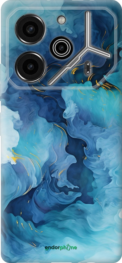 Силиконовый чехол Акварель для Tecno Pova 6 Pro - 6320u-3689 изображение 