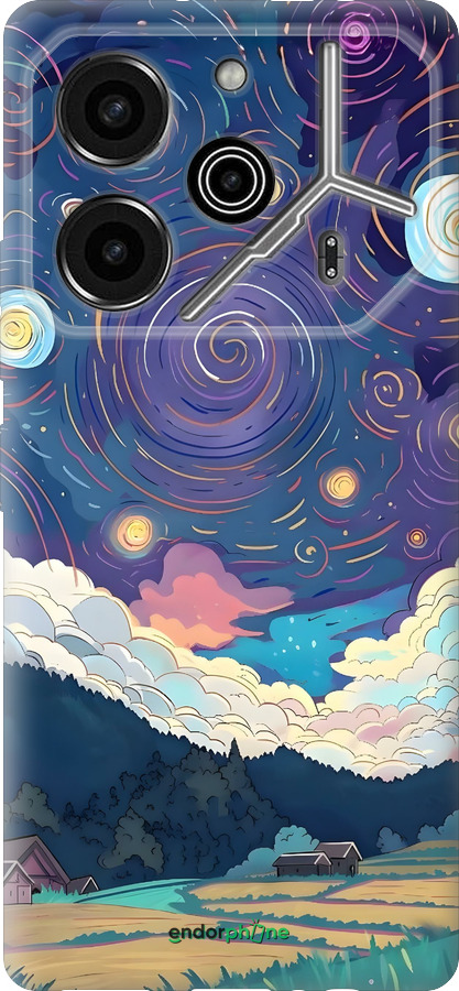 Силіконовий чехол Креативний арт для Tecno Pova 6 Pro - 6322u-3689 изображение 