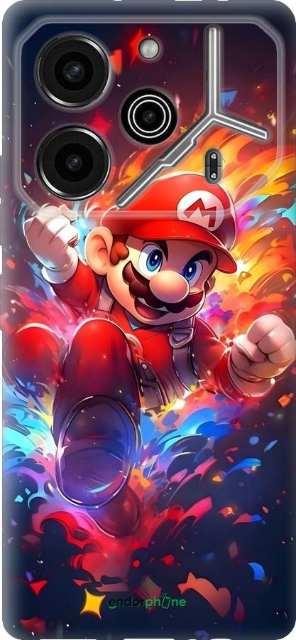 Силиконовый чехол Супер Марио для Tecno Pova 6 Pro - 6342u-3689 изображение 