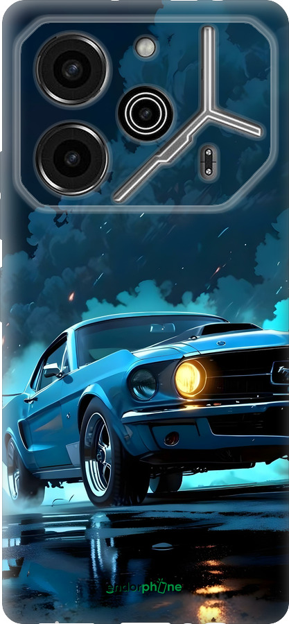 Силиконовый чехол Форд мустанг для Tecno Pova 6 Pro - 6374u-3689 изображение 