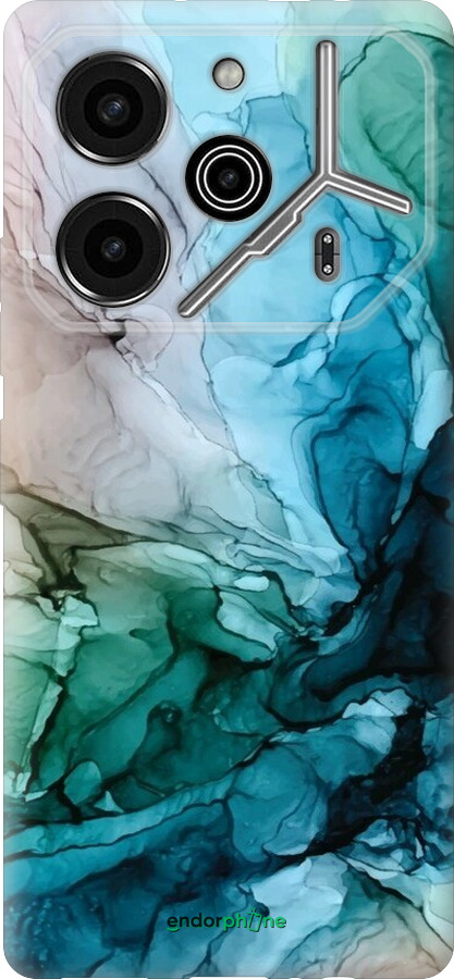 Силиконовый чехол С красочной абстрактной картиной Соленые берега для Tecno Pova 6 Pro - 6405u-3689 изображение 