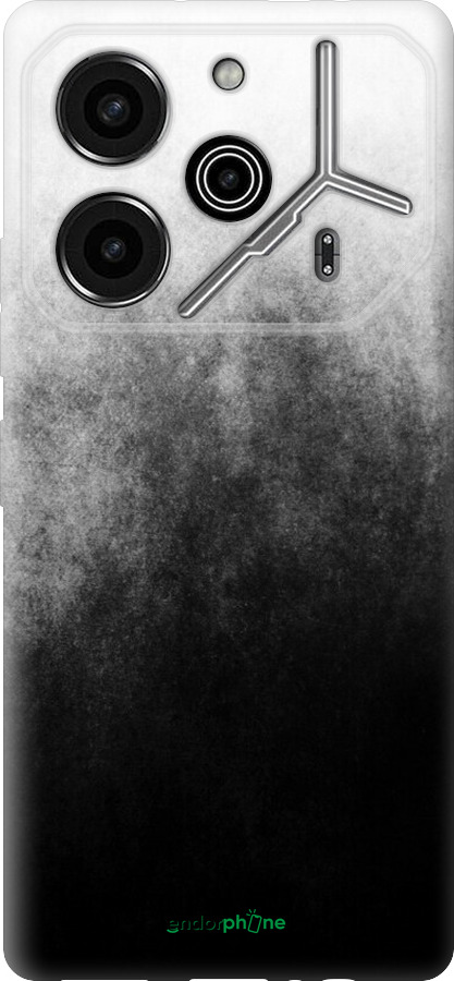 Силиконовый чехол Абстрактная композиция в серых тонах для Tecno Pova 6 Pro - 6477u-3689 изображение 