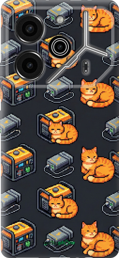 Силиконовый чехол Autonomous Zone для Tecno Pova 6 Pro - 6771u-3689 изображение 