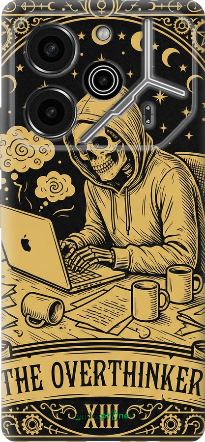 Силиконовый чехол The Overthinker для Tecno Pova 6 Pro - 6774u-3689 изображение 