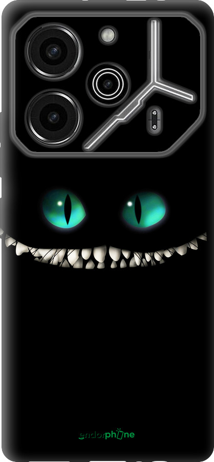 Силиконовый чехол Чеширский кот для Tecno Pova 6 Pro - 689u-3689 изображение 