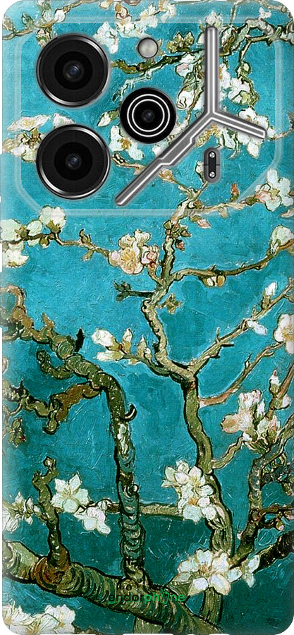 Силиконовый чехол Винсент Ван Гог. Сакура для Tecno Pova 6 Pro - 841u-3689 изображение 