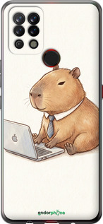 Силиконовый чехол Funny Capybara CEO Working для Tecno Pova LD7 - 6777u-2433 изображение 