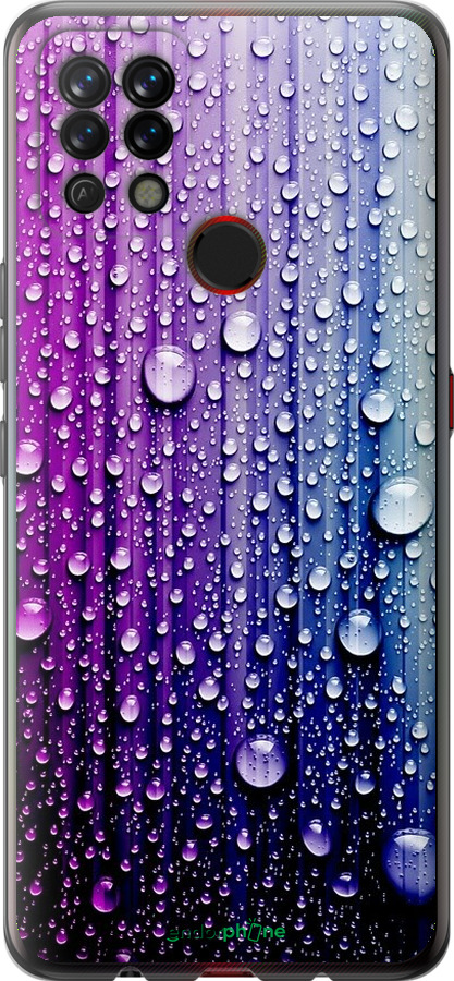 

Силіконовий чохол "Краплини води" для Tecno Pova LD7, Синій