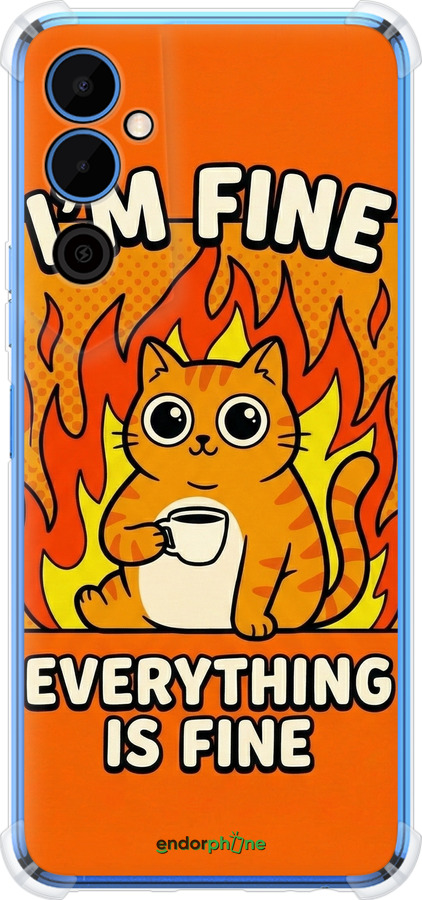 Силіконовий протиударний с посиленими кутами чехол Funny Cat для Tecno Pova Neo 2 LG6n - 6786sp-2968 изображение 