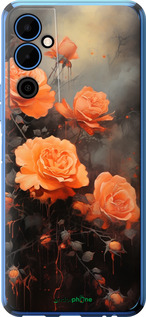 Силиконовый чехол Оранжевые розы для Tecno Pova Neo 2 LG6n - 5944u-2968 изображение 