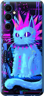 Силиконовый чехол Кот панк для Tecno Pova Neo 2 LG6n - 6311u-2968 изображение 