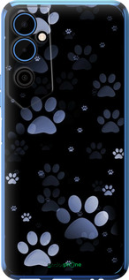 Силиконовый чехол С синими отпечатками лап для Tecno Pova Neo 2 LG6n - 6441u-2968 изображение 