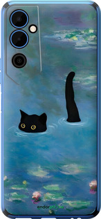Силиконовый чехол С изображением кота и водяной лилии Monet для Tecno Pova Neo 2 LG6n - 6519u-2968 изображение 