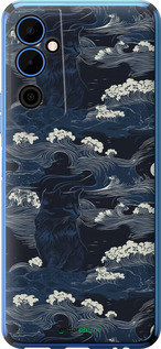 Силиконовый чехол Морская тематика в стиле арт-деко для Tecno Pova Neo 2 LG6n - 6520u-2968 изображение 