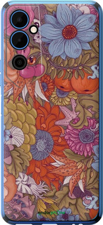 Силиконовый чехол Абстрактные цветы для Tecno Pova Neo 2 LG6n - 6526u-2968 изображение 