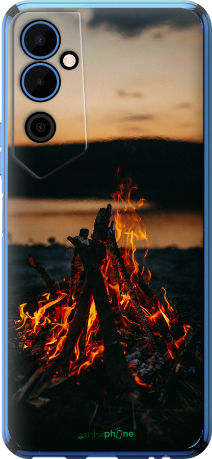 Силіконовий чехол Вогонь для Tecno Pova Neo 2 LG6n - 6021u-2968 изображение 