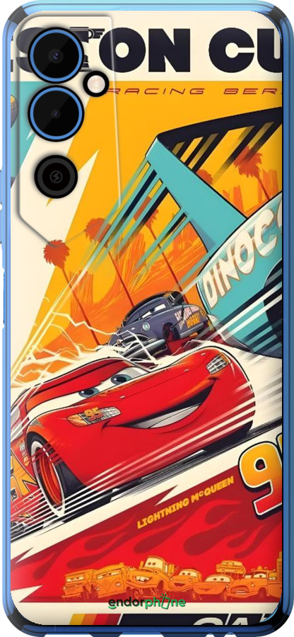 Силіконовий чехол Тачки для Tecno Pova Neo 2 LG6n - 6288u-2968 изображение 