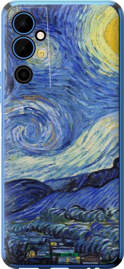 Силіконовий чехол «Зоряна ніч» Вінсента Ван Гога для Tecno Pova Neo 2 LG6n - 6433u-2968 изображение 