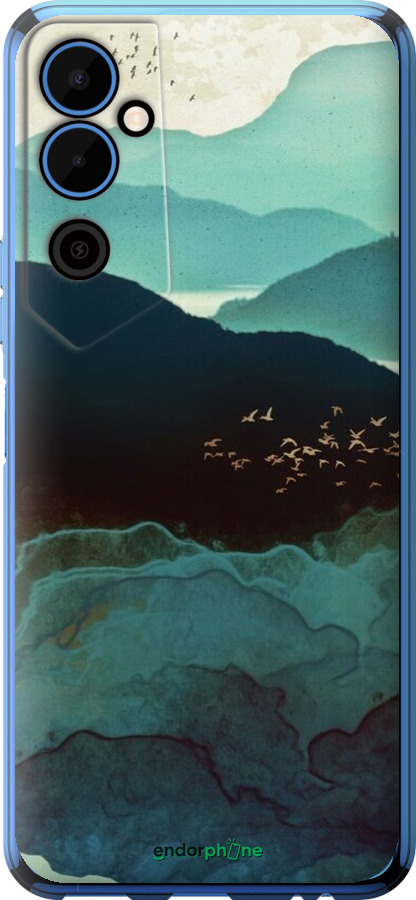 Силиконовый чехол С изображением гор Индиго для Tecno Pova Neo 2 LG6n - 6484u-2968 изображение 