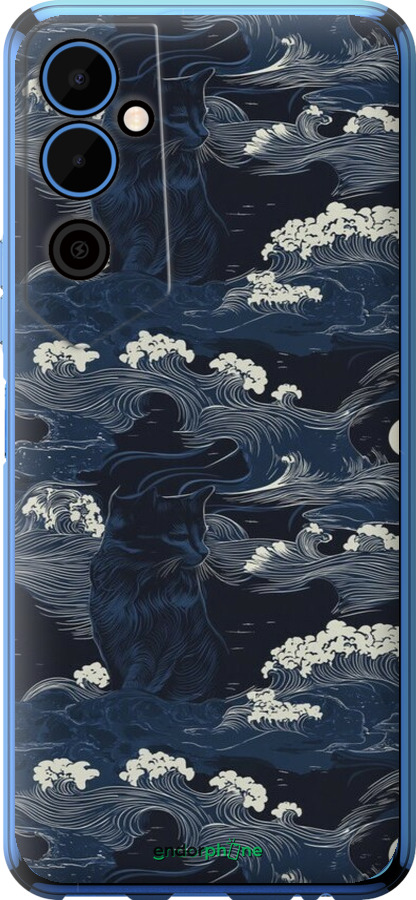 Силиконовый чехол Морская тематика в стиле арт-деко для Tecno Pova Neo 2 LG6n - 6520u-2968 изображение 